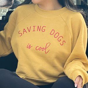 Saving Dogs is Cool Crewneck